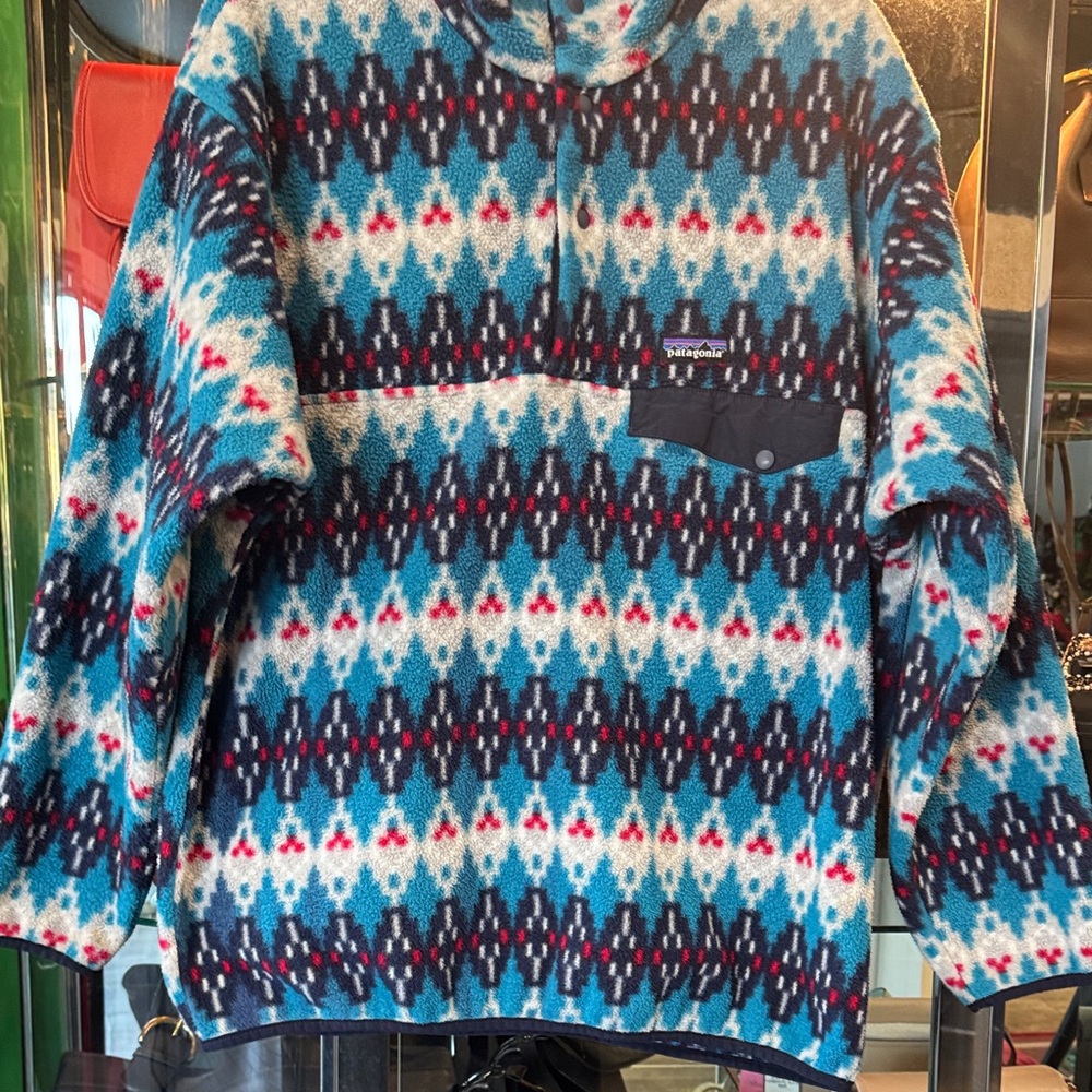 Patagonia Men's Multicolor Patterned Fleece Jacket
